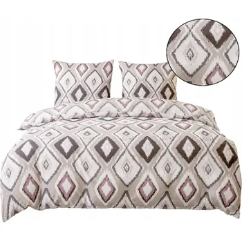 Povlečení POVLEČENÍ Bavlněný Satén 220x200cm 2 povlaky Sada 3 DÍLNÁ AML-2772