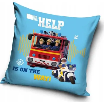 Povlak na dekorativní polštářek Povlak na polštáře 40 x 40 cm Carbotex Požárník Sam