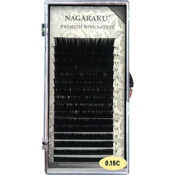 Umělé řasy Řasy NAGARAKU Premium Nová Generace D 0,05 7-15 mm MIX 16 proužků