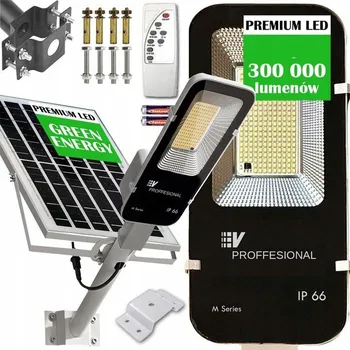 Venkovní osvětlení SOLÁRNÍ LAMPA LED VÝKONNÁ 2500W SENZOR SOUMRAKU A POHYBU RADAR