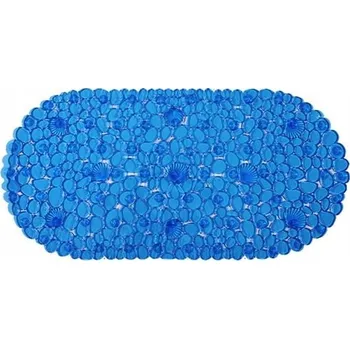 Protiskluzová podložka do vany a sprchy Kamyk 1585 modrá, voděodolná, PVC