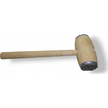 Palička na maso Palička na maso dřevěná regionální s kovovými prvky 28 cm