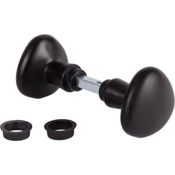 brána LOCINOX 3006RB – hliníková dveřní koule na dveře a křídlové branky, otočná, černá