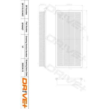 Vzduchový filtr Vzduchový filtr DRIVE+ DP1110.10.0427