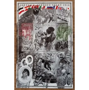 Sběratelství ČR ** aršík A812/3, Obětem první světové války, r. 2014
