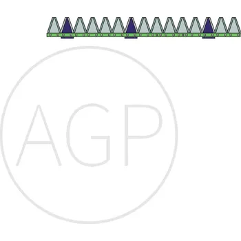 Pracovní nůž Nůž žací lišty ESM o délce nože 870 mm s počtem 17 čepelí
