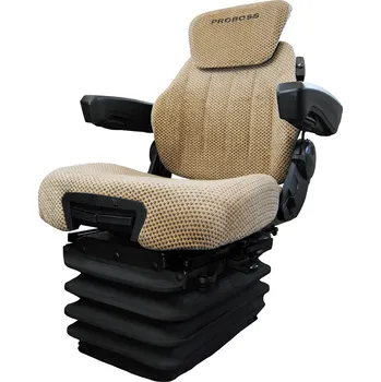 Sedadlo Vzduchové sedadlo Proboss s plnou výbavou, hnědým látkovým potahem s nosností 150 kg vhodný pro John Deere