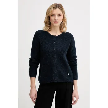 Dámský svetr Kardigan s příměsí vlny z alpaky Mos Mosh Almine 158680 námořnická modř 59X, vel. XS