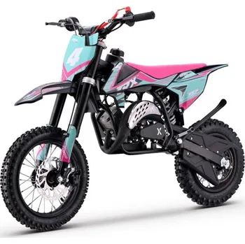 malá motorka Benzínový motokros pro děti Beneo Motors Cross TRX růžový - 60cm3