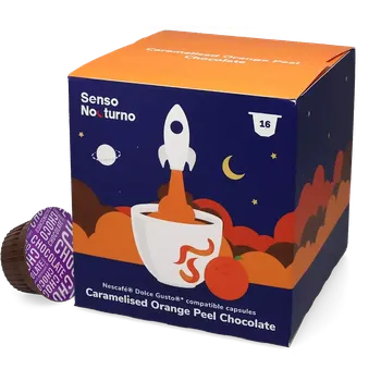 Senso Nocturno | Čokoláda s karamelizovanou pomerančovou kůrou - Počet kapslí pro Dolce Gusto: 16