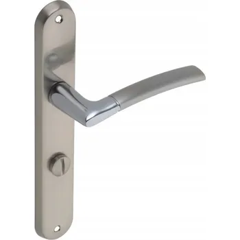 Dveřní kování VNITŘNÍ KLIKA KE DVEŘÍM WC ŠTÍTEK DLOUHÝ CHROM GAMET