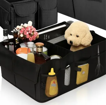 autokoberec ORGANIZÉR DO KUFRU AUTA TAŠKA 3 PŘIHRÁDKY VYSTUŽENÝ SKLÁDACÍ