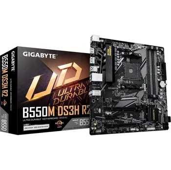 Základní deska GIGABYTE MB Sc AM4 B550M DS3H R2, AMD B550M, 4xDDR4, 1xDP, 1xHDMI, mATX