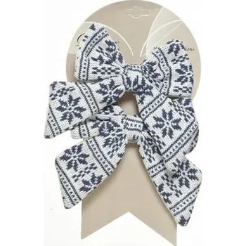 Vánoční dekorace Mašle mašle na stromeček 16x18x2cm 2 ks