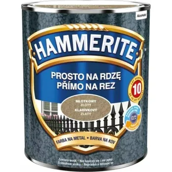 barva na kov Hammerite Gold Hammer Barva na rez 0,7 l