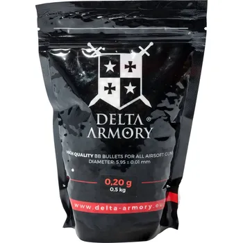 Airsoft Delta Armory airsoftové kuličky 0,20g 0,5kg - bílé