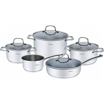 Hrnec Sada hrnců Klausberg KB-7215 nerezová nerezová ocel 9 ks.