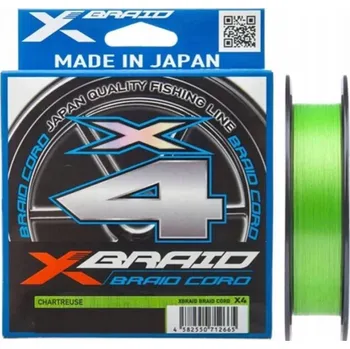 YGK X-Braid Šňůra X4 PE #1.0 18lb 150m