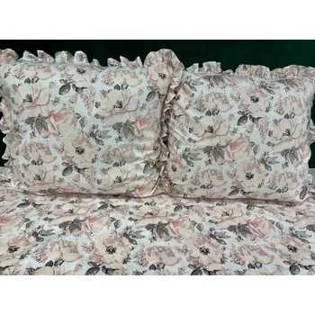 Povlečení Pastelové Povlečení 220x200 s romantickým volánkem