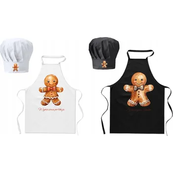 Kuchyňská zástěra Vánoční Sada Zástěra a Čepice - Upečeno k Dokonalosti - Sladké Pečení