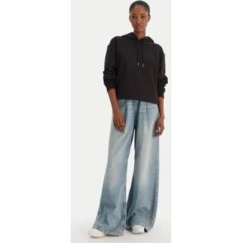 Pánská mikina Calvin Klein Jeans Mikina Ls Monogram Terry Po LV047C224G Černá Regular Fit XS