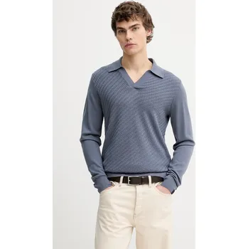 Pánský svetr Vlněný svetr Rag & Bone RH8125H6MMN modrá 55X, vel. XL