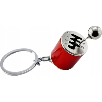 Přívěsek Na Klíče klíče s převodovkou, červený manuál, pohyblivý KRABIČKA skvělý dárek k tuningu