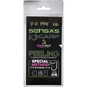 Nástraha Navázaný háček Method Band 4015 10cm 8ks - 14/0,22mm