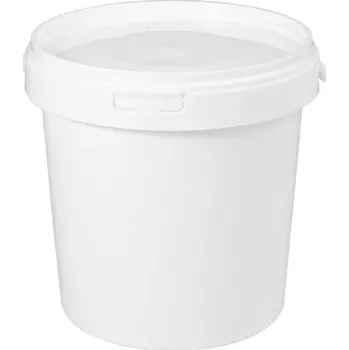 Jednorázové nádobí Kbelík + víko 1L bílé