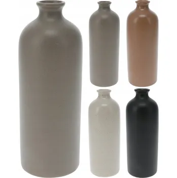Váza VÁZA RŮZNÉ BARVY FLAKON NA KVĚTINY KERAMICKÁ 22x8cm