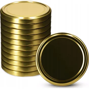 Sklenice ŠROUBOVACÍ VÍČKA DO SKLENIC UZÁVĚRY NA SKLENICE FI 82 VÍČKA ZAVAŘENINY 10 ks