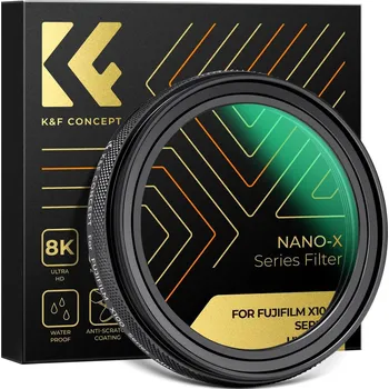 K&F CONCEPT Fujifilm MCUV filter, black, lens HD coating waterproof and scratch-resistant