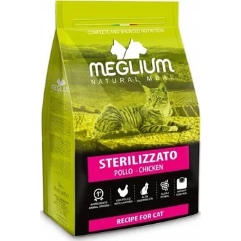 Krmivo pro kočku Meglium Cat Adult Neutered Chicken 10kg - Krmivo pro kastrované dospělé kočky s kuřecím masem 10 kg