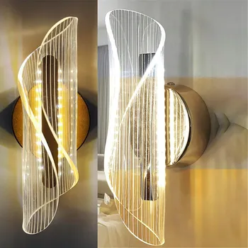 Nástěnné svítidlo LED ZLATÉ NÁSTĚNNÉ SVÍTIDLO NA SCHODY LOFT MODERNÍ 3000K/4000K/6000K