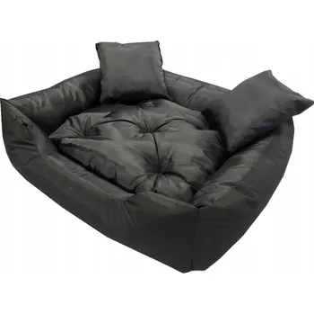 Pelíšek pro psa VELKÝ KOTEC POSTEL PRO PSA PELÍŠEK 100X75 CM ČERNÝ