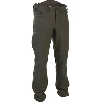Pánské kalhoty SOLOGNAC Lovecké fleecové kalhoty hřejivé 100 zelené 2XL KAŠTANOVÁ|ZELENÁ