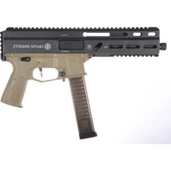Airsoftová zbraň Delta Armory airsoft zbraň STRIBOG SP10A3 Charlie Upgrade - černá a Tan