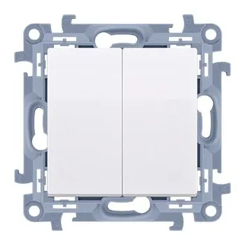 vypínač Simon 10 Dvojitý spínací tlačítko, bílé CP2.01/11 Kontakt-Simon