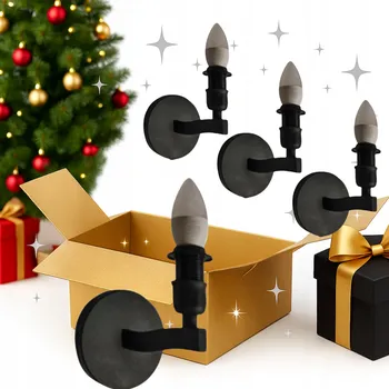 Nástěnné svítidlo 4x ČERNÉ VNITŘNÍ NÁSTĚNNÉ SVÍTIDLO SADA SKANDINÁVSKÝ DESIGN LOFT KOVOVÉ