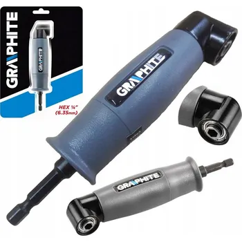 Bit Úhlový adaptér 90° pro bity 1/4" GRAPHITE