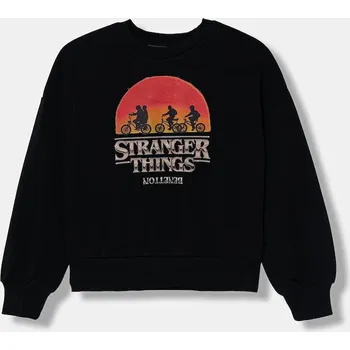 Chlapecká mikina Dětská bavlněná mikina United Colors of Benetton 33NVC10QV.G.Seasonal černá 99X, vel. 122