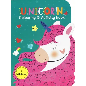 omalovánky Magické Jednorožce Omalovánka s rébusy a samolepkami A4 40 stran