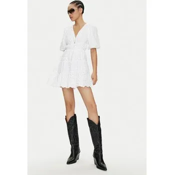 Dámské šaty Pepe Jeans Letní šaty Delia PL953475 Bílá Regular Fit M