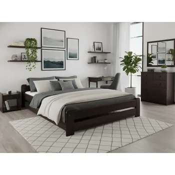 Postel Textilomanie Emily 140 x 200 cm ořech