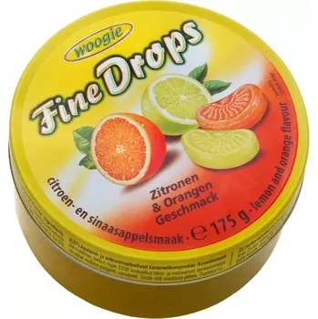 Bonbon Woogie Fine Drops citron a pomeranč 175 g