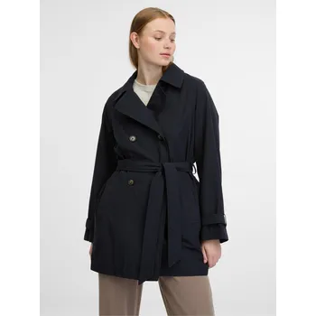 Dámský kabát Tmavě modrý dámský trenčkot Geox Ilde Trench GEOX modrá | hnědá | krémová 2805834