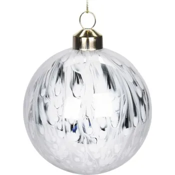Vánoční dekorace Vánoční Koule zdobená vánoční koule 8 cm 1 ks