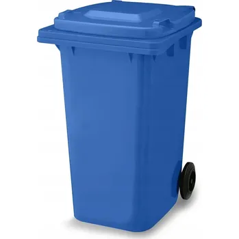 Odpadkový koš Odpadkový koš Mirpol 240 l modrý s víkem a kolečky