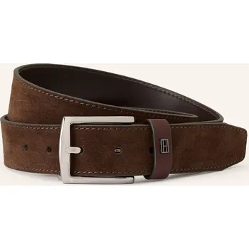Opasek Tommy Hilfiger Pánský Kožený Opasek, tmavě hnědá, 90