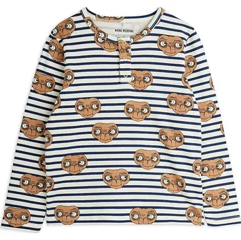 Dětské tričko s dlouhým rukávem s bavlnou Mini Rodini E.T. bílá barva, 25820107 00X, vel. 80-86